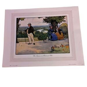 Artist Cecil Aldin Mr. Tupman on Richard Hill vintage lithograph‎ art print